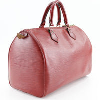 LOUIS VUITTON Handbag Speedy 30 Epi Leather M43007 Red Women Used Authentic