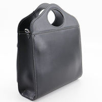 BURBERRY Handbag 2WAYShoulder leather 8040892 black Women Used Authentic