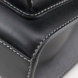 BURBERRY Handbag 2WAYShoulder leather 8040892 black Women Used Authentic