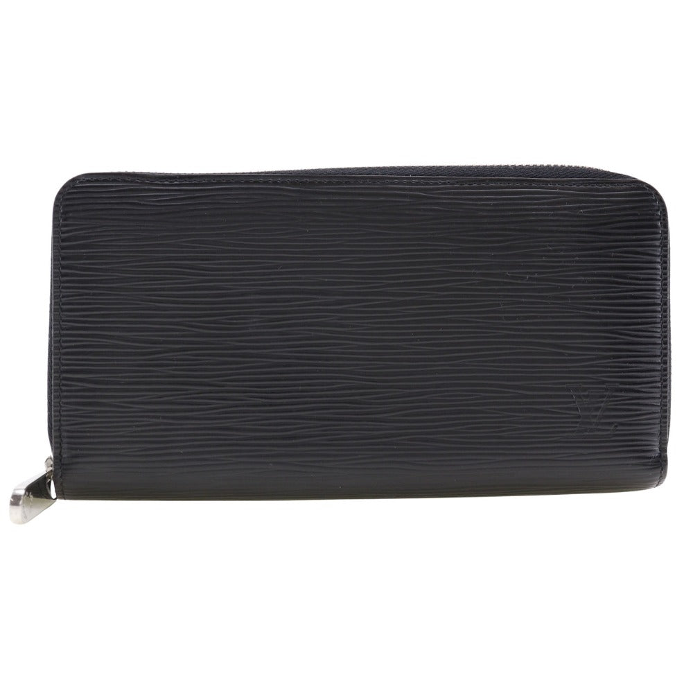 LOUIS VUITTON Long Wallet Purse M61857 Epi Leather black Zippy wallet