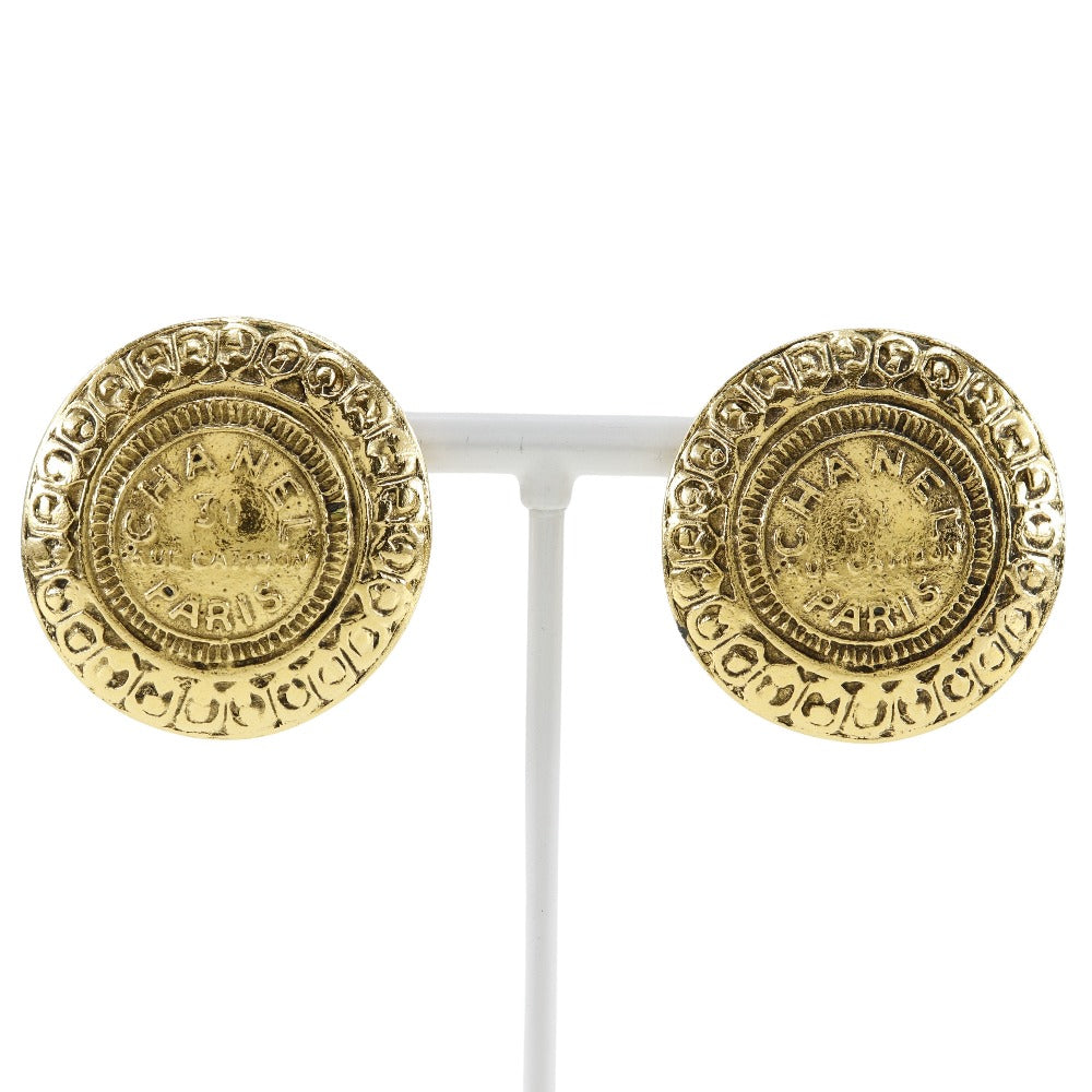 CHANEL Earring Plated Gold gold 31 RUE CAMBON COCO Mark