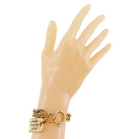 CHANEL bracelet Plated Gold gold Women Used Authentic