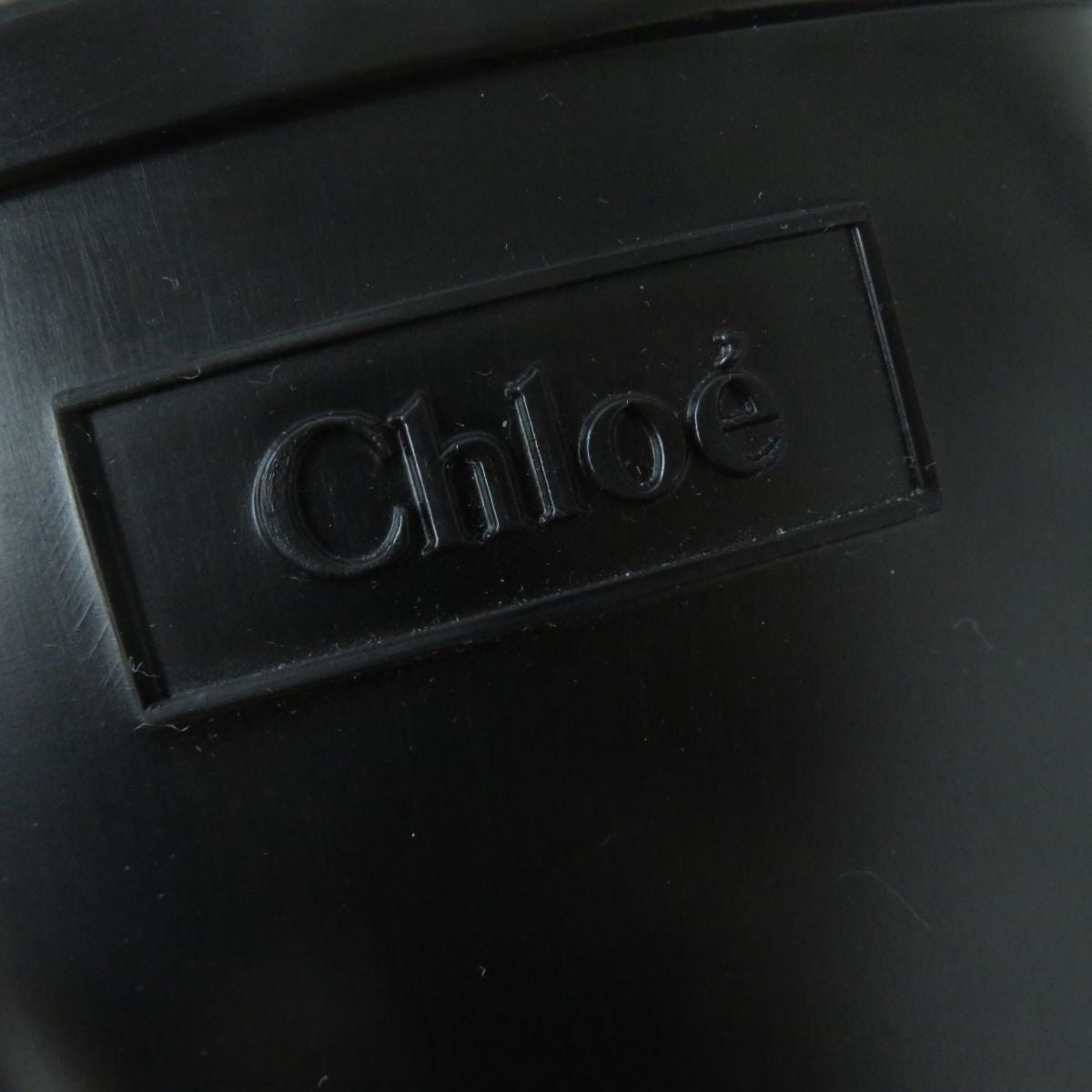 Chloe boots rubber black Women 36 Used Authentic