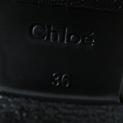 Chloe boots rubber black Women 36 Used Authentic