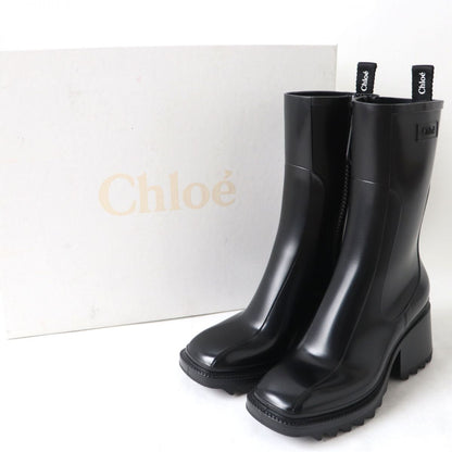 Chloe boots rubber black Women 36 Used Authentic