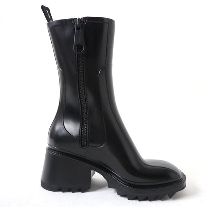 Chloe boots rubber black Women 36 Used Authentic