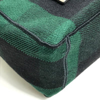 Christian Dior Shoulder Bag Bag Crossbody Gingham check Dior camp canvas Green x black Women Used Authentic