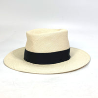 CHANEL hat hat straw hat CC COCO Mark Grosgrain Ribbon 19V straw beige Women Used Authentic