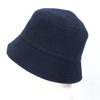 LOUIS VUITTON hat M7011M  wool Navy x red chapeau monogram record mens Used Authentic