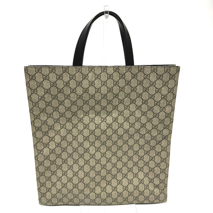 GUCCI Tote Bag 456217 GG Supreme Canvas beige GG mens Used Authentic