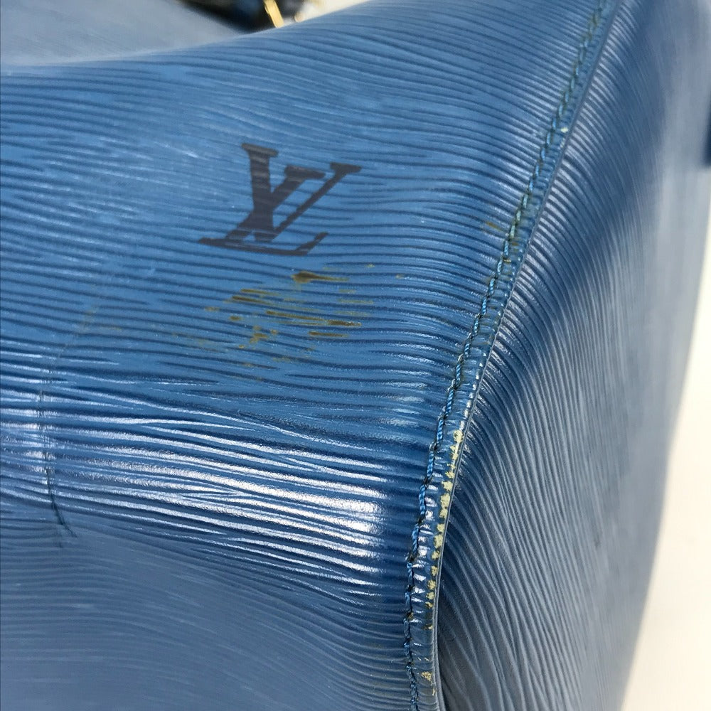 LOUIS VUITTON Boston Duffel bag M42975 Epi Leather blue Epi Travel Bag Keepall 45 Women Used Authentic