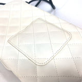 CHANEL Shoulder Bag pochette bag Cambon line CC COCO Mark leather white Women Used Authentic