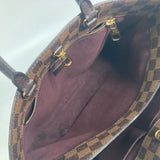 LOUIS VUITTON Handbag 2WAY Shoulder Bag Tote Bag Damier Brompton Damier canvas N41582 Brown Women Used Authentic