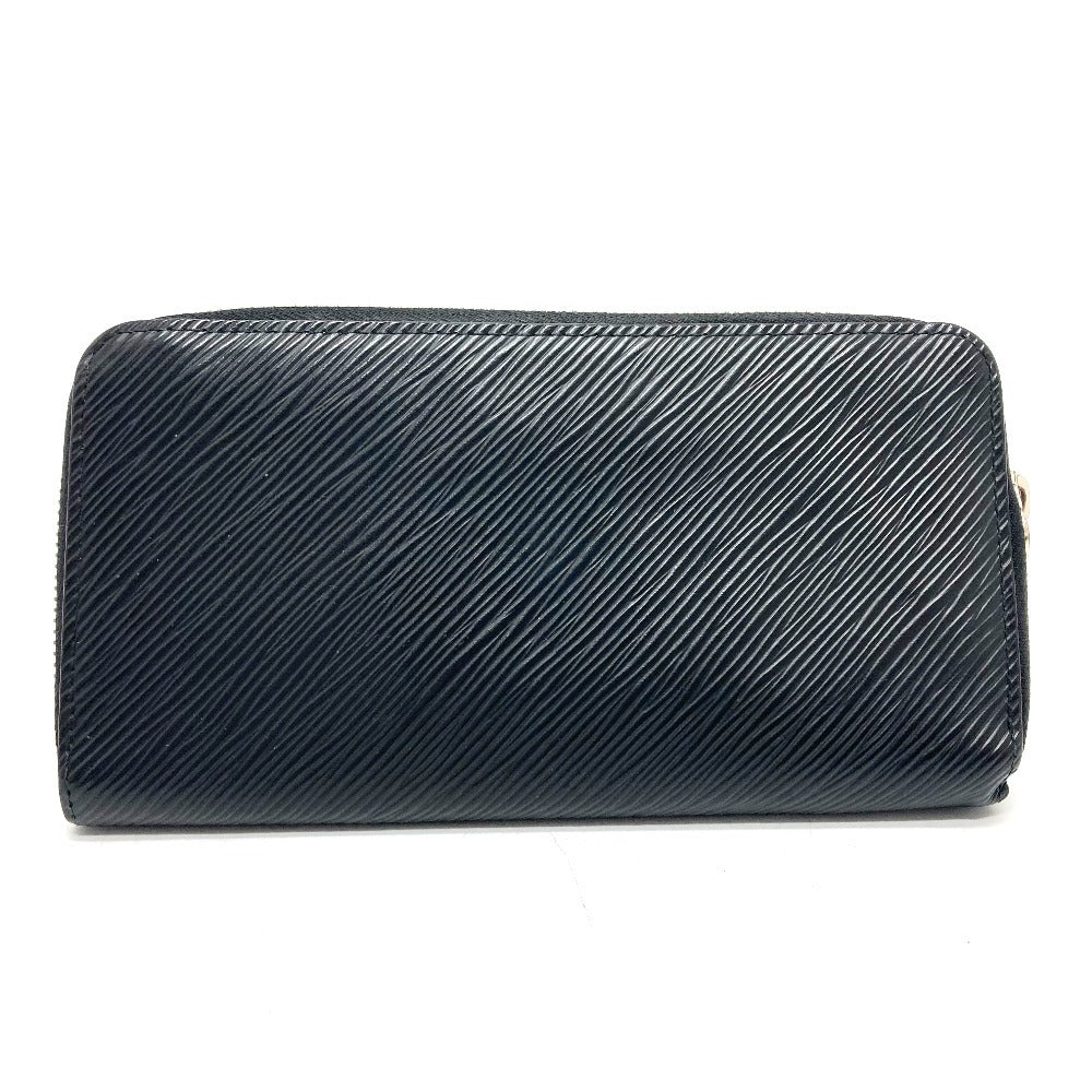 LOUIS VUITTON Long Wallet Purse M64838 Epi Leather black Epi Zippy wallet Women Used Authentic