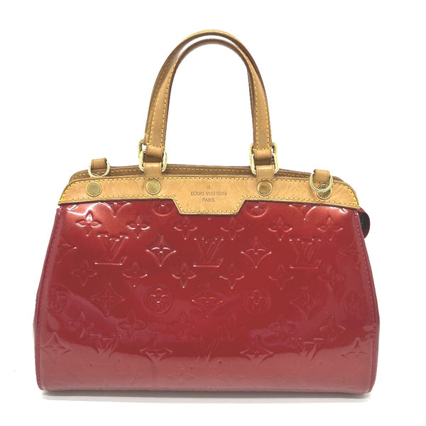 LOUIS VUITTON Handbag Bag Tote Bag Monogram Vernis BreaPM Monogram Vernis M91623 Red Women Used Authentic