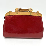 LOUIS VUITTON Handbag M91623 Monogram Vernis Red Monogram Vernis BreaPM Women Used Authentic