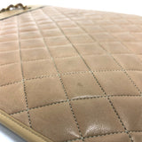 CHANEL Shoulder Bag Chain CC COCO Mark Matrasse lambskin beige Women Used Authentic