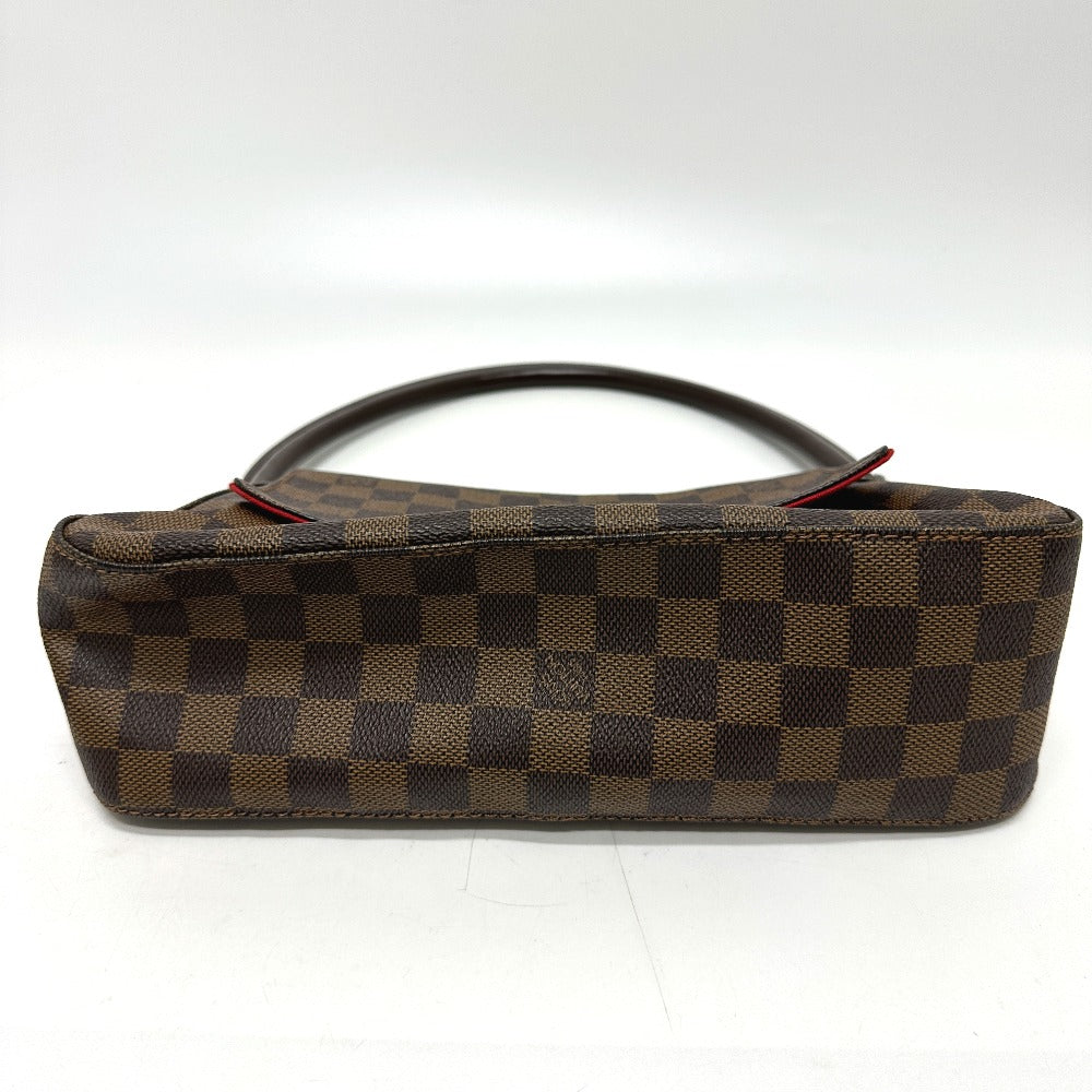 LOUIS VUITTON Tote Bag N51158 Damier canvas Brown Damier Mini Looping Women Used Authentic