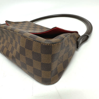 LOUIS VUITTON Tote Bag N51158 Damier canvas Brown Damier Mini Looping Women Used Authentic