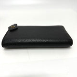 LOUIS VUITTON Long Wallet Purse M63102 Taurillon Clemence Leather black Portefeuille comet Women Used Authentic