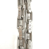LOUIS VUITTON Necklace M64196 metal Silver Necklace Collier Chain Monogram mens Used Authentic