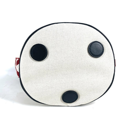 BALLY Shoulder Bag 6232568 canvas white Bucket BRUNILLE logo