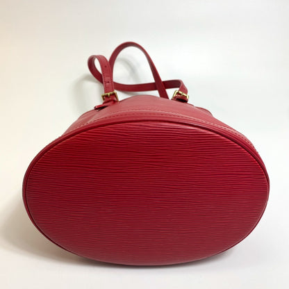 LOUIS VUITTON Shoulder Bag M5899E Epi Leather Red Epi Petit BucketPM Women Used Authentic