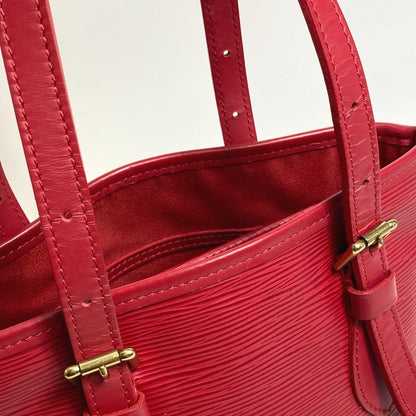 LOUIS VUITTON Shoulder Bag M5899E Epi Leather Red Epi Petit BucketPM Women Used Authentic