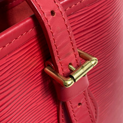 LOUIS VUITTON Shoulder Bag M5899E Epi Leather Red Epi Petit BucketPM Women Used Authentic