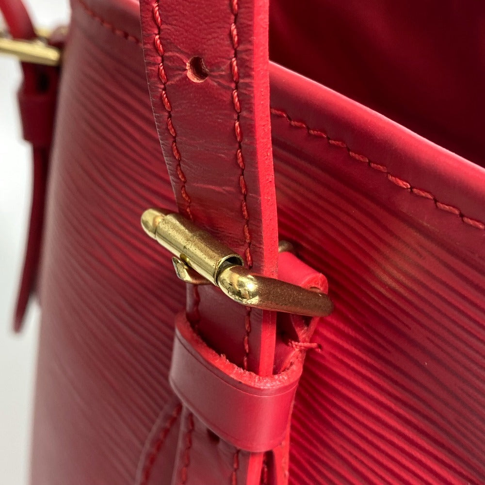 LOUIS VUITTON Shoulder Bag M5899E Epi Leather Red Epi Petit BucketPM Women Used Authentic