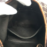 CELINE Shoulder Bag Embossed leather Brown Macadam Women Used Authentic