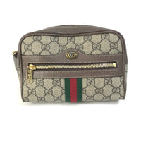 GUCCI Waist bag 517076 GG Supreme Canvas beige Sherry line OPHIDIA OPHIDIA Women Used Authentic