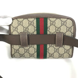 GUCCI Waist bag 517076 GG Supreme Canvas beige Sherry line OPHIDIA OPHIDIA Women Used Authentic