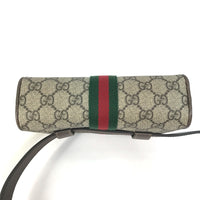 GUCCI Waist bag crossbody bag bag Sherry line OPHIDIA OPHIDIA GG Supreme Canvas 517076 beige Women Used Authentic