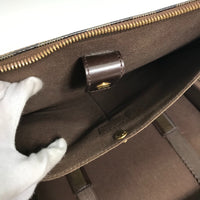 LOUIS VUITTON Business bag N58020  Damier canvas Brown Damier Crossbody Porto Ordina Tour Savanna mens Used Authentic