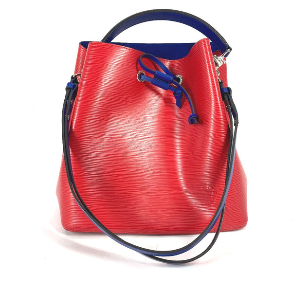 LOUIS VUITTON Shoulder Bag Bicolor bucket-shaped shoulder bag, 2-way bag, handbag Epi Neonoe Epi Leather M54365  Red Women Used Authentic