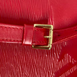 LOUIS VUITTON Shoulder Bag M63937 leather Red Opera Delph Women Used Authentic