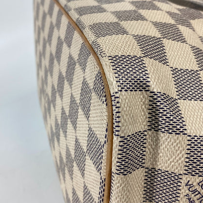 LOUIS VUITTON Tote Bag N51186 Damier Azur Canvas white Damier Azur Saleya PM Women Used Authentic