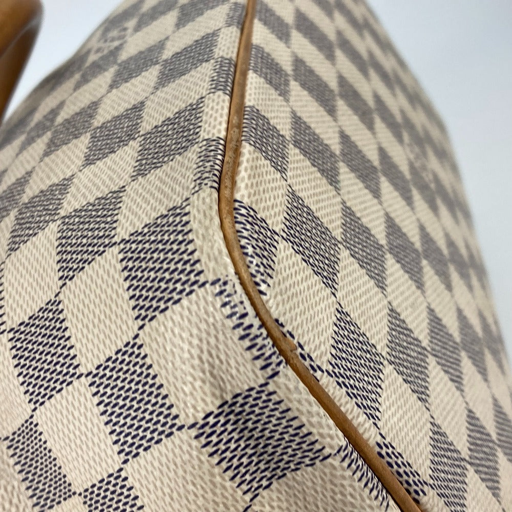 LOUIS VUITTON Tote Bag N51186 Damier Azur Canvas white Damier Azur Saleya PM Women Used Authentic