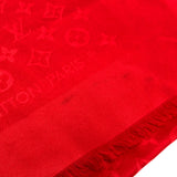 LOUIS VUITTON Stall M72237 silk Red Shoal Monogram Women Used Authentic