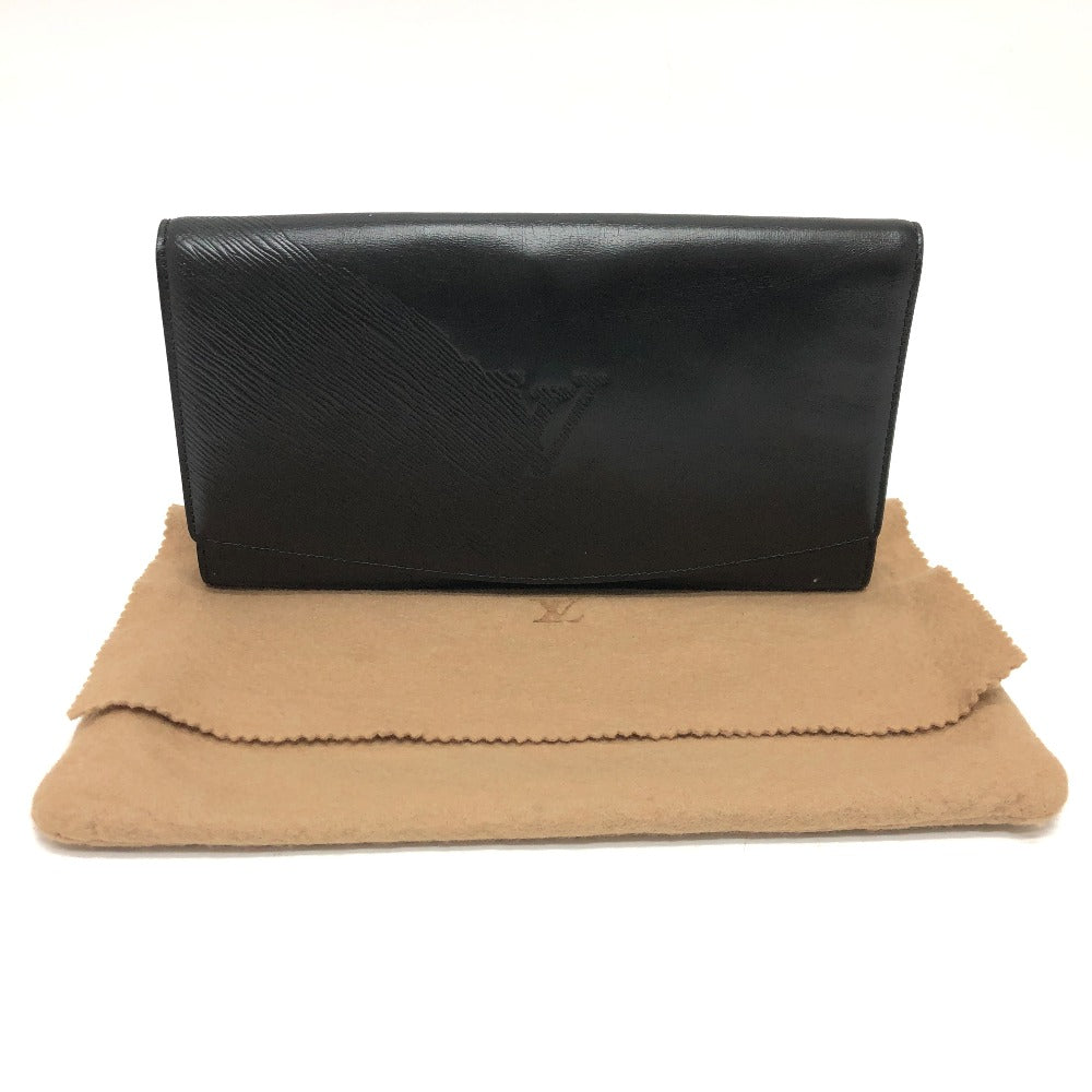 LOUIS VUITTON Clutch bag leather black Epi Aegean Opera Women Used Authentic