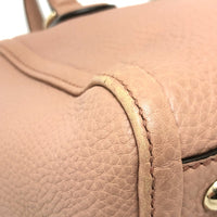 GUCCI Handbag Fringe bag Soho Interlocking G leather 282307 pink beige Women Used Authentic