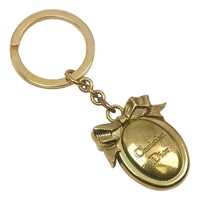 Christian Dior key ring Plated Gold gold Women Used Authentic