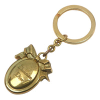 Christian Dior key ring Plated Gold gold Women Used Authentic