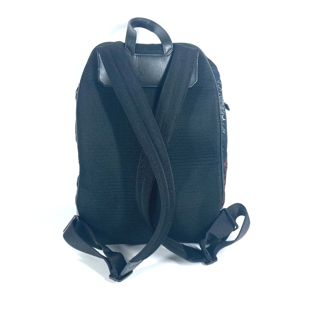 Berluti Backpack Leather / nylon black Multi Scritto Volume Backpack mens Used Authentic