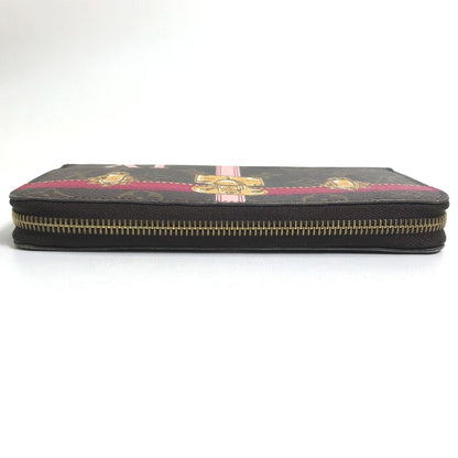 LOUIS VUITTON Long Wallet Purse M62616 Monogram canvas Brown Monogram Summer Trunk Zippy wallet Women Used Authentic