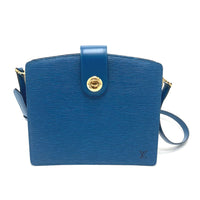 LOUIS VUITTON Shoulder Bag M52345 Epi Leather blue Epi Capuchin Women Used Authentic