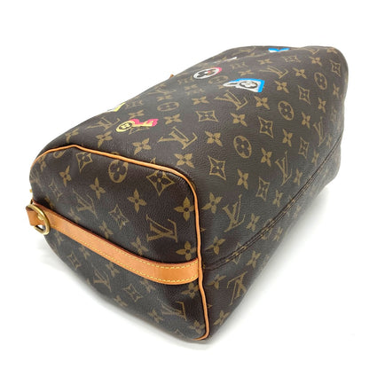 LOUIS VUITTON Handbag M44365 Monogram canvas Brown Monogram Love Block Speedy 30 bandouliere Women Used Authentic