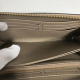 LOUIS VUITTON Long Wallet Purse M69794 Monogram Ann Platt Leather beige Monogram Ann Platt Zippy wallet Women Used Authentic