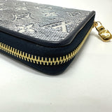 LOUIS VUITTON Long Wallet Purse M82468 Fabric / Monogram Jacquard Navy Monogram jacquard Zippy wallet Women Used Authentic